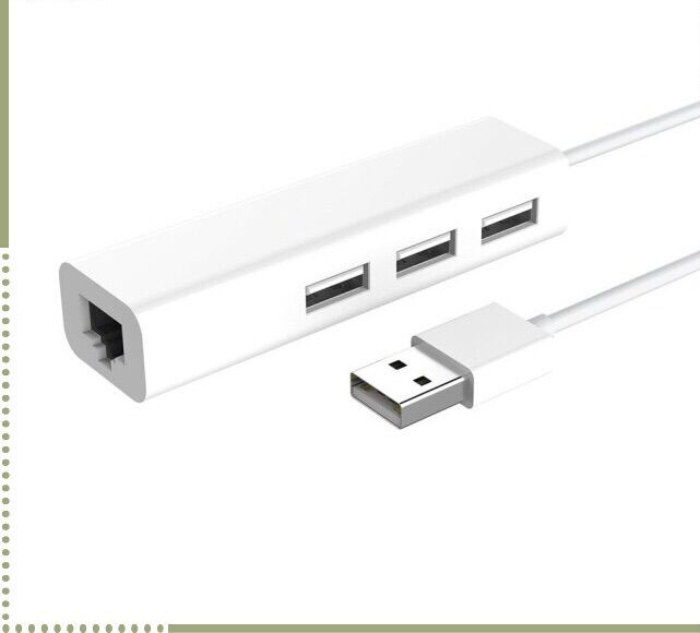 Cáp Chuyển Usb Sang Lan Kèm 3 Cổng Usb 2.0