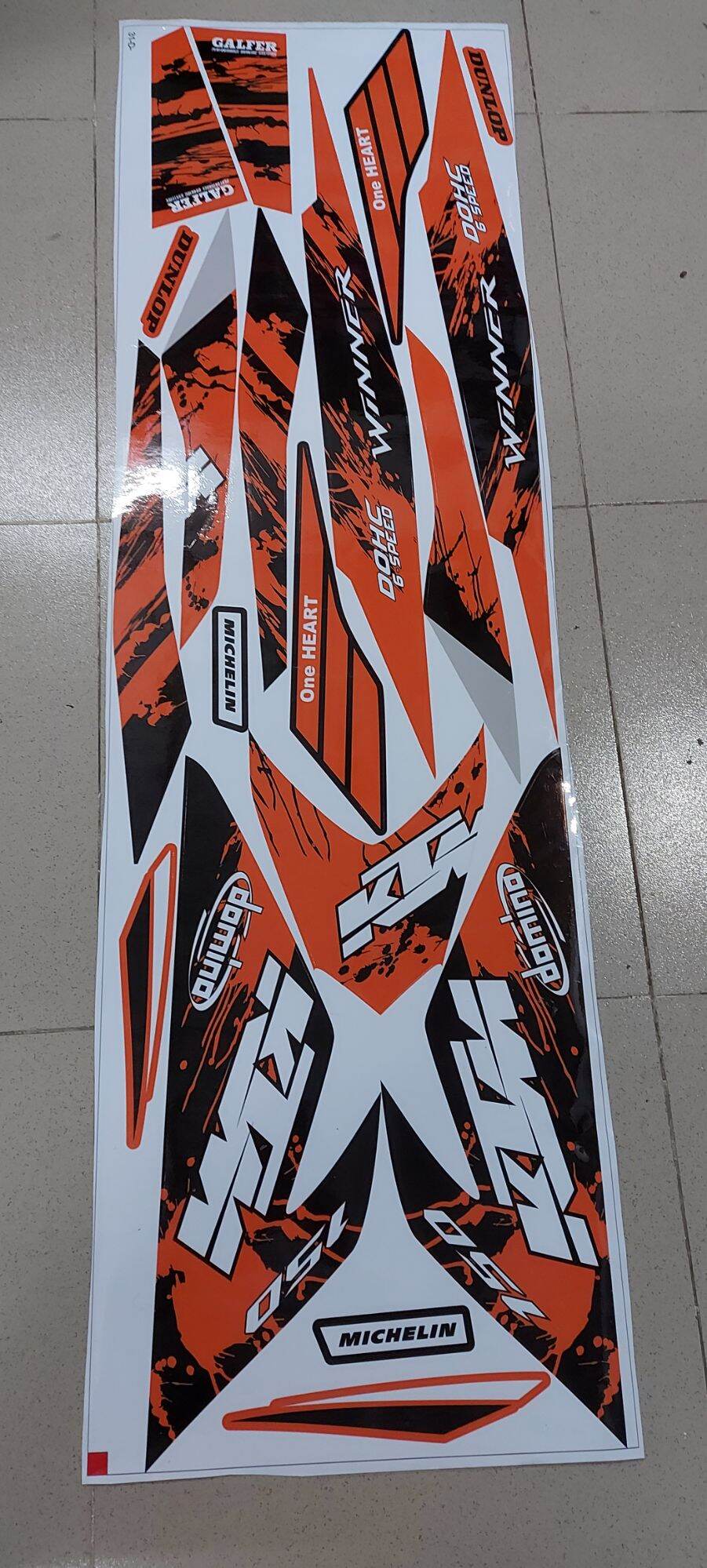 tem rời winner v1 đen phối cam