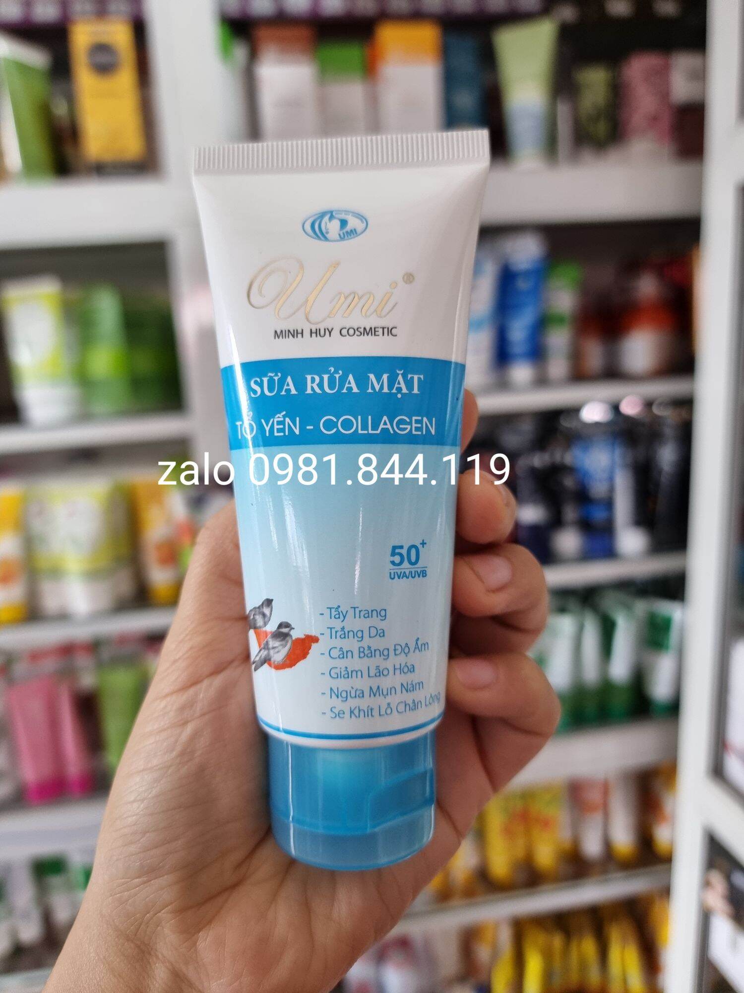 Sữa rửa mặt umi collagen tổ yến 60gr chuẩn cty