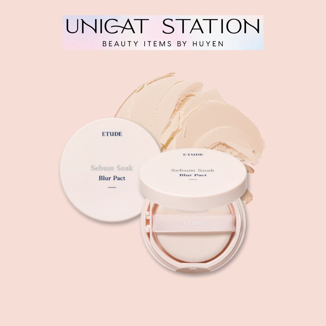 Phấn phủ nén etude sebum soak blur pact