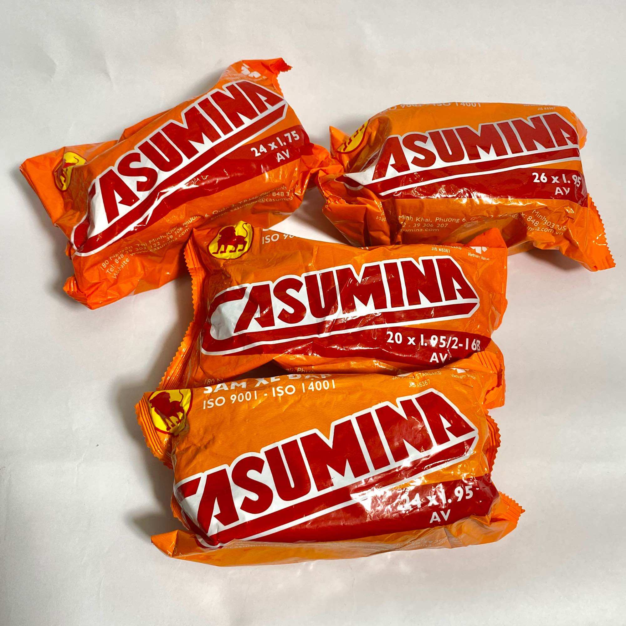 Săm xe đạp casumina 26x1.95, 24x1.95, 24x1.75, 20x1/95