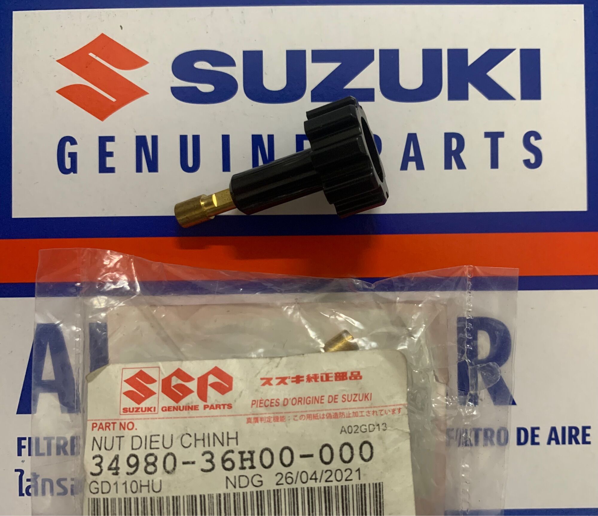 Núm điều chỉnh đồng hồ gd110 hu suzuki chính hãng