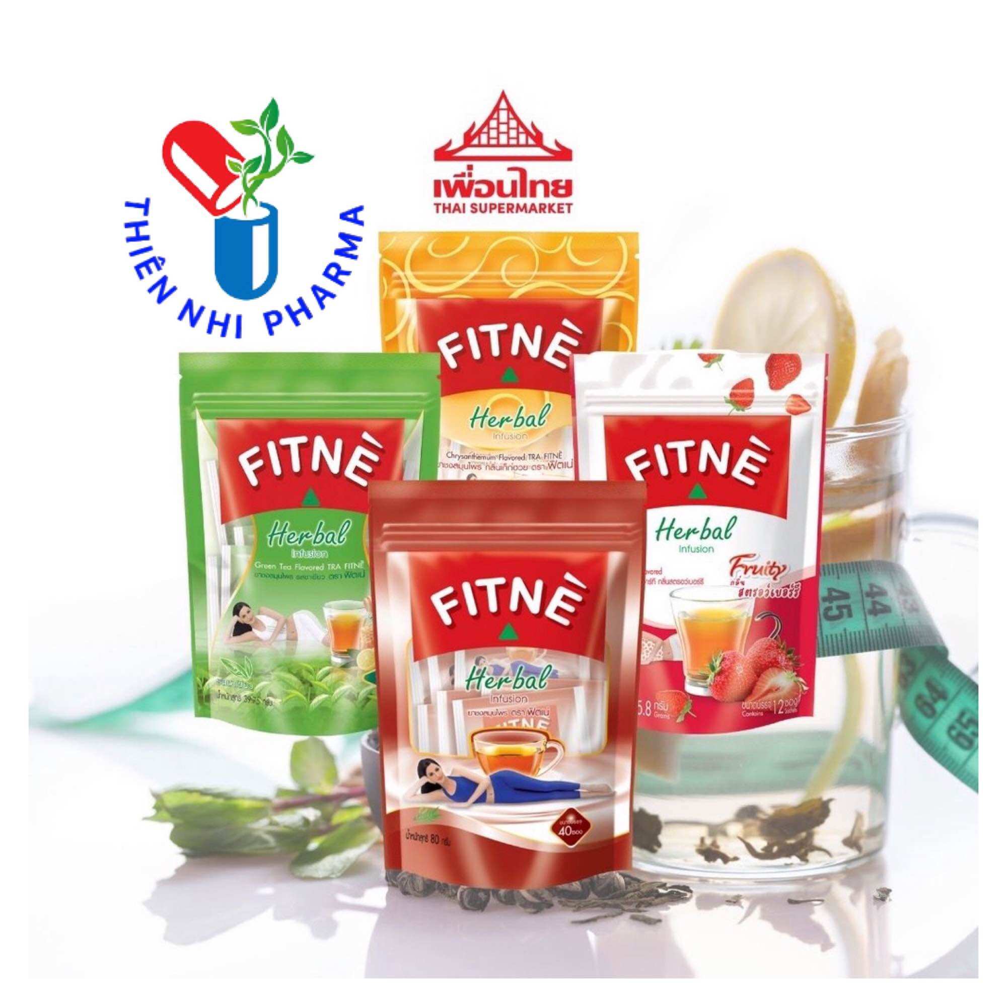 [CHÍNH HÃNG] TRÀ TÚI LỌC FITNE HERBAL THÁI LAN (30-40 túi nhỏ)
