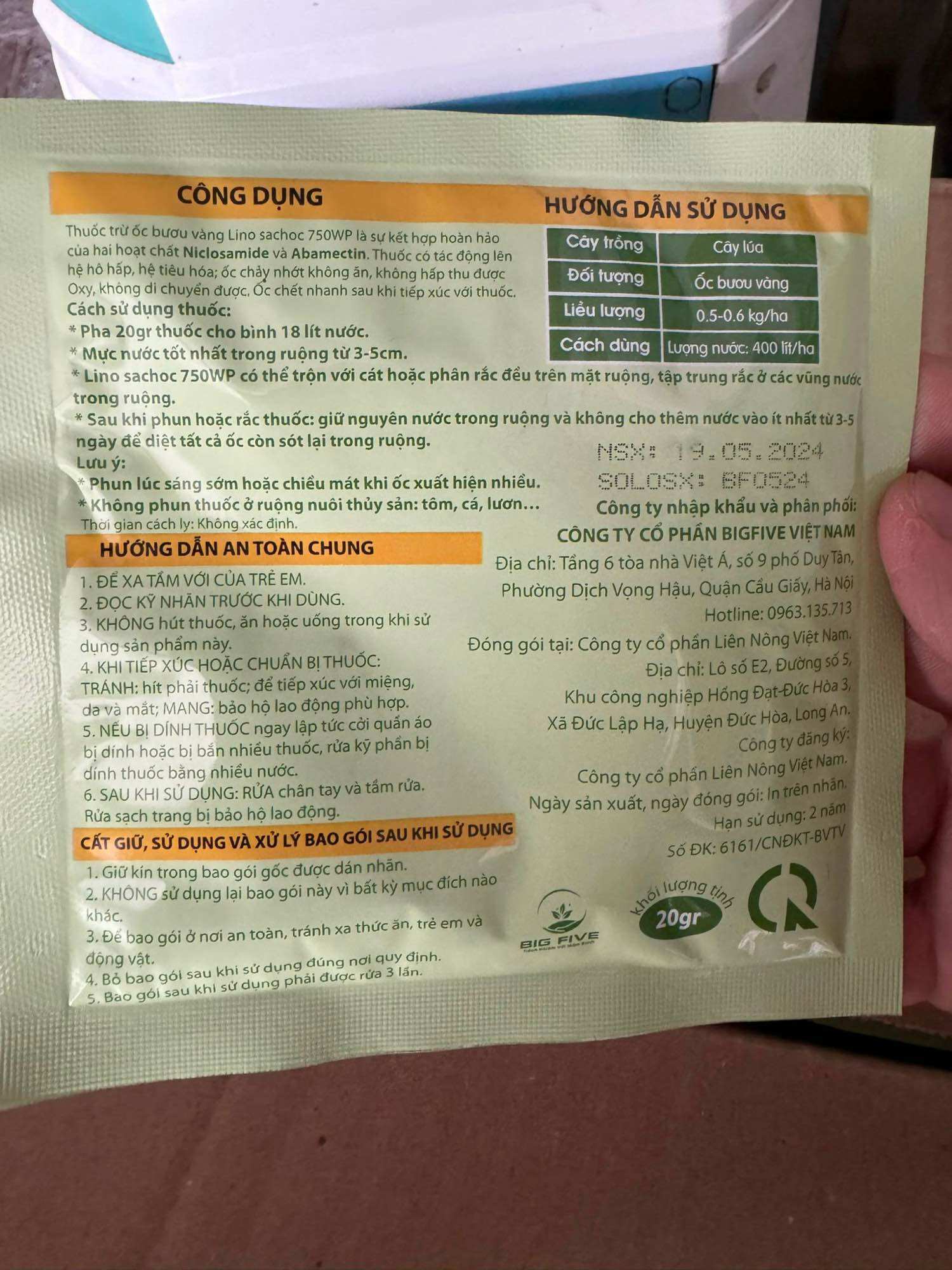 Thuốc diệt ốc bươu vàng 700wp (gói35gr)