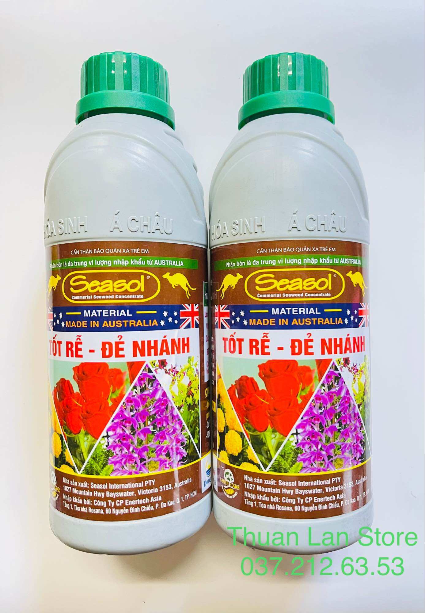 Chai 1 lít seasol - phân bón lá từ tảo biển tốt rễ đẻ nhánh