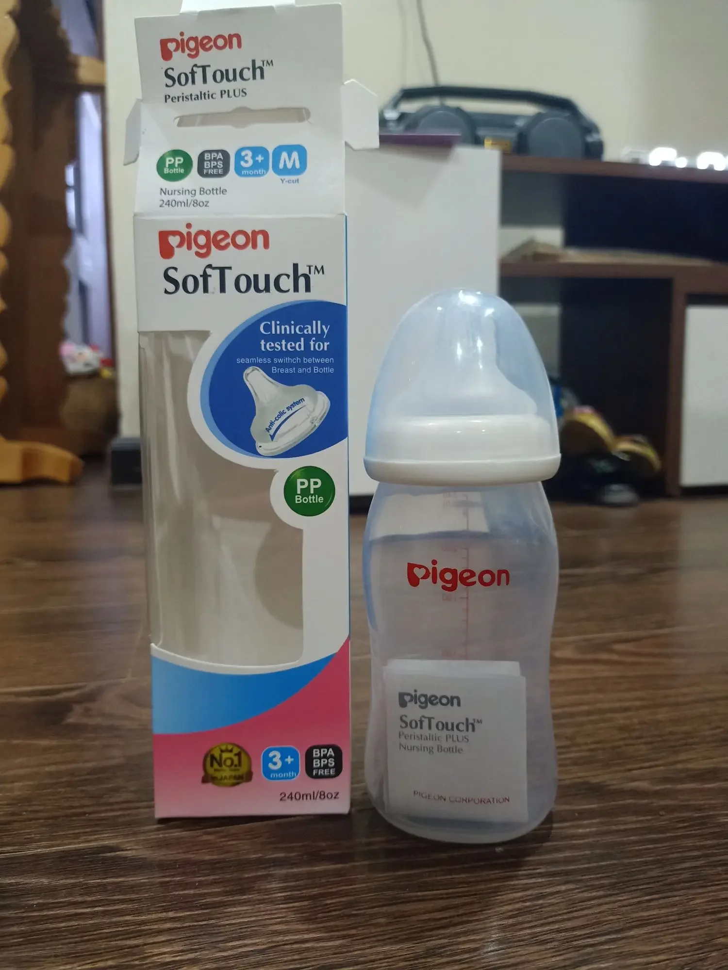 Bình sữa pigeon Softouch PPBottle 160ml/240ml