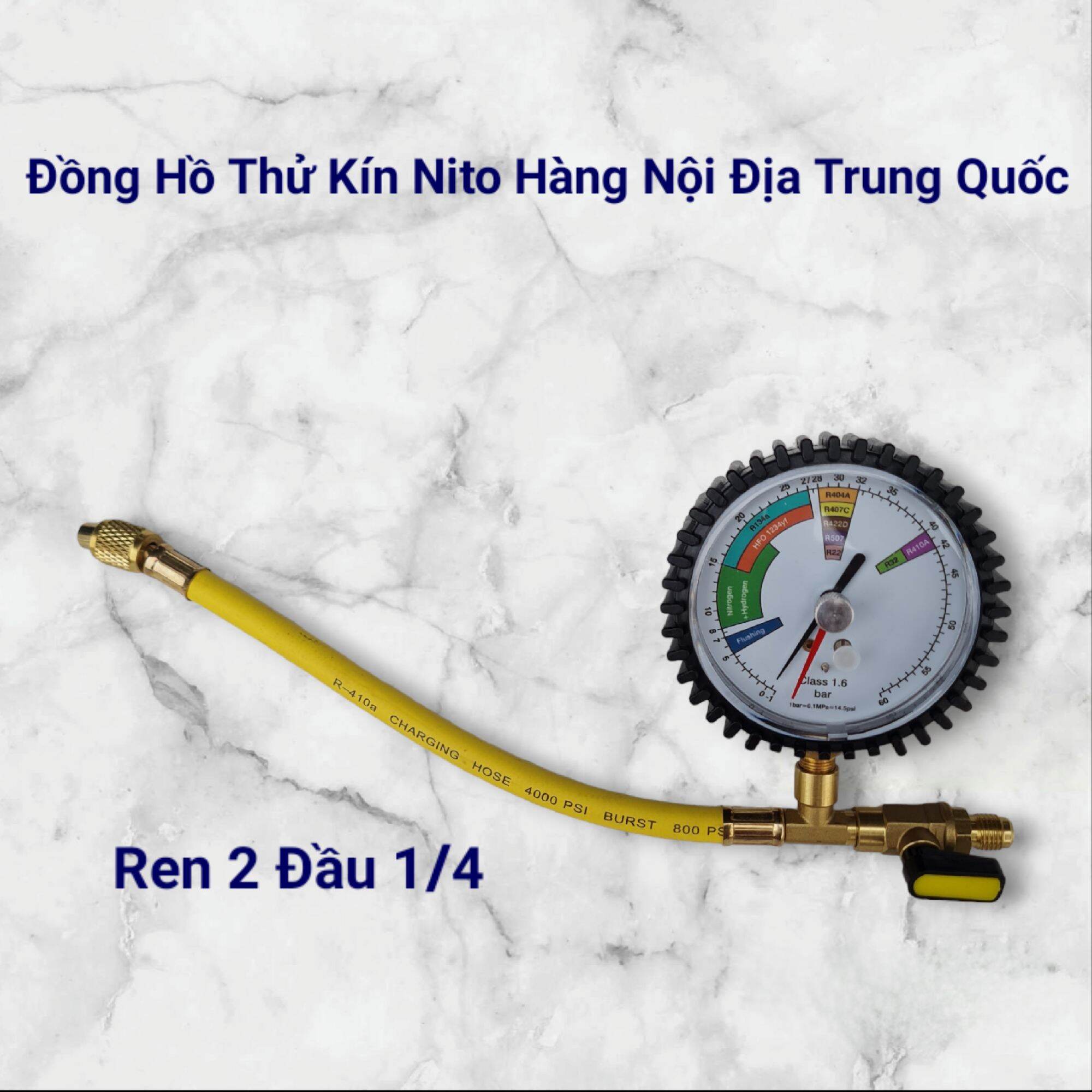 Đồng hồ khí Nito_Van điều áp bình khí Nito_Giảm áp Nito chuyên dụng thử kín đường ống
