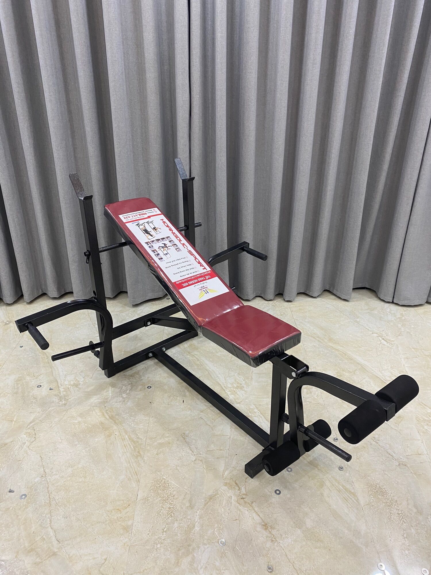 Ghế tập tạ xuki có ép