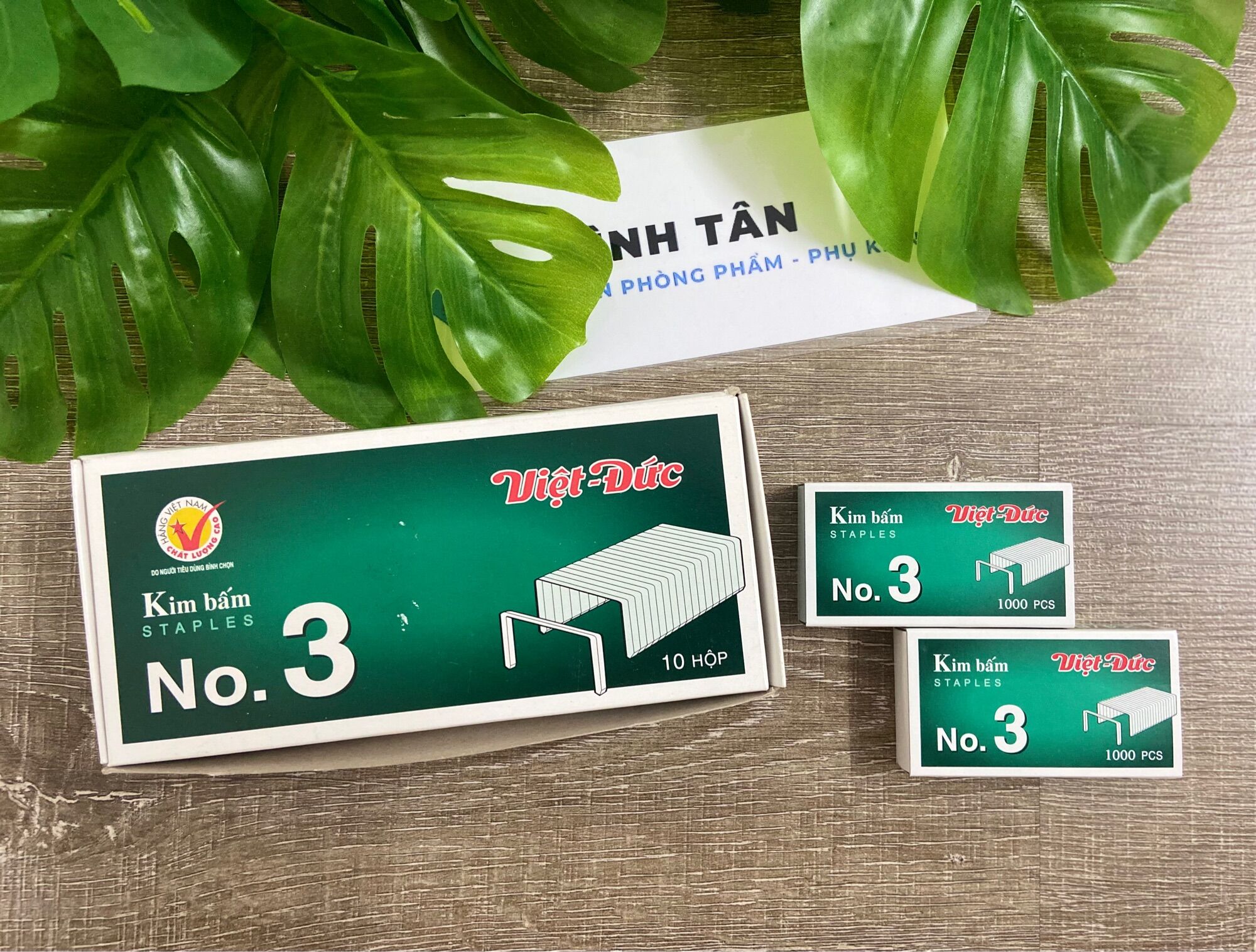 Kim Bấm Số 3 Việt Đức - 1 Hộp Nhỏ