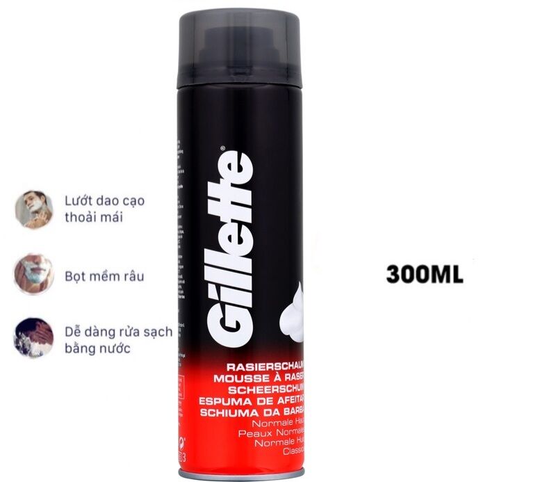 [HÀNG MỸ CHUẨN] Bọt cạo râu Gillette USA
