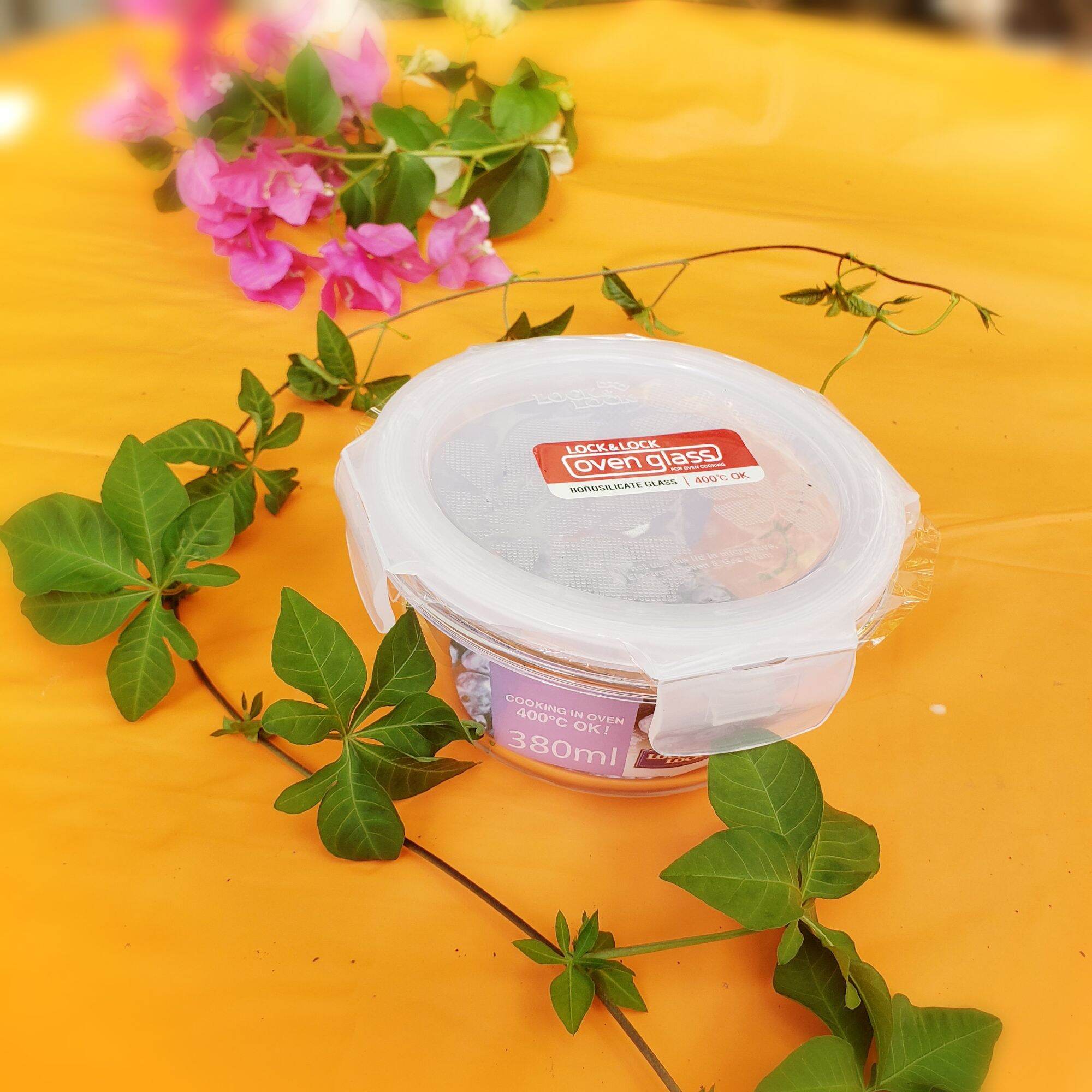 Hộp Thủy Tinh Lock & Lock Tròn 380ml