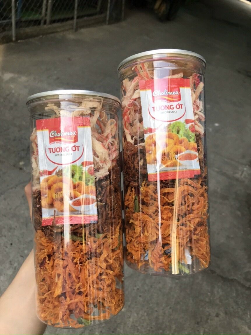 Mix 3 vị gà , bò sợi , mực hấp hũ lanie food