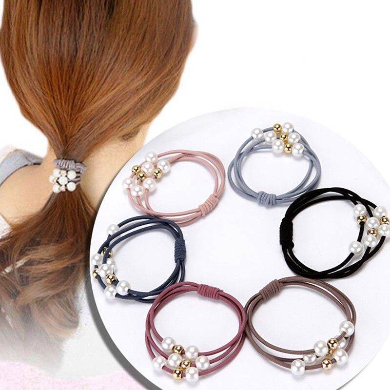 Combo 10 dây cột tóc đính hạt style Hàn