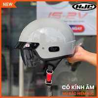 Nón BH Hàn Quốc HJC Kính Âm Giá Rẻ Bảo Hành 1 Năm | Nón Có Đủ Màu Đen Trắng Xám Ximang Hồng Size M - L - XL  Mũ Bảo Hiểm Chính Hãng HJC