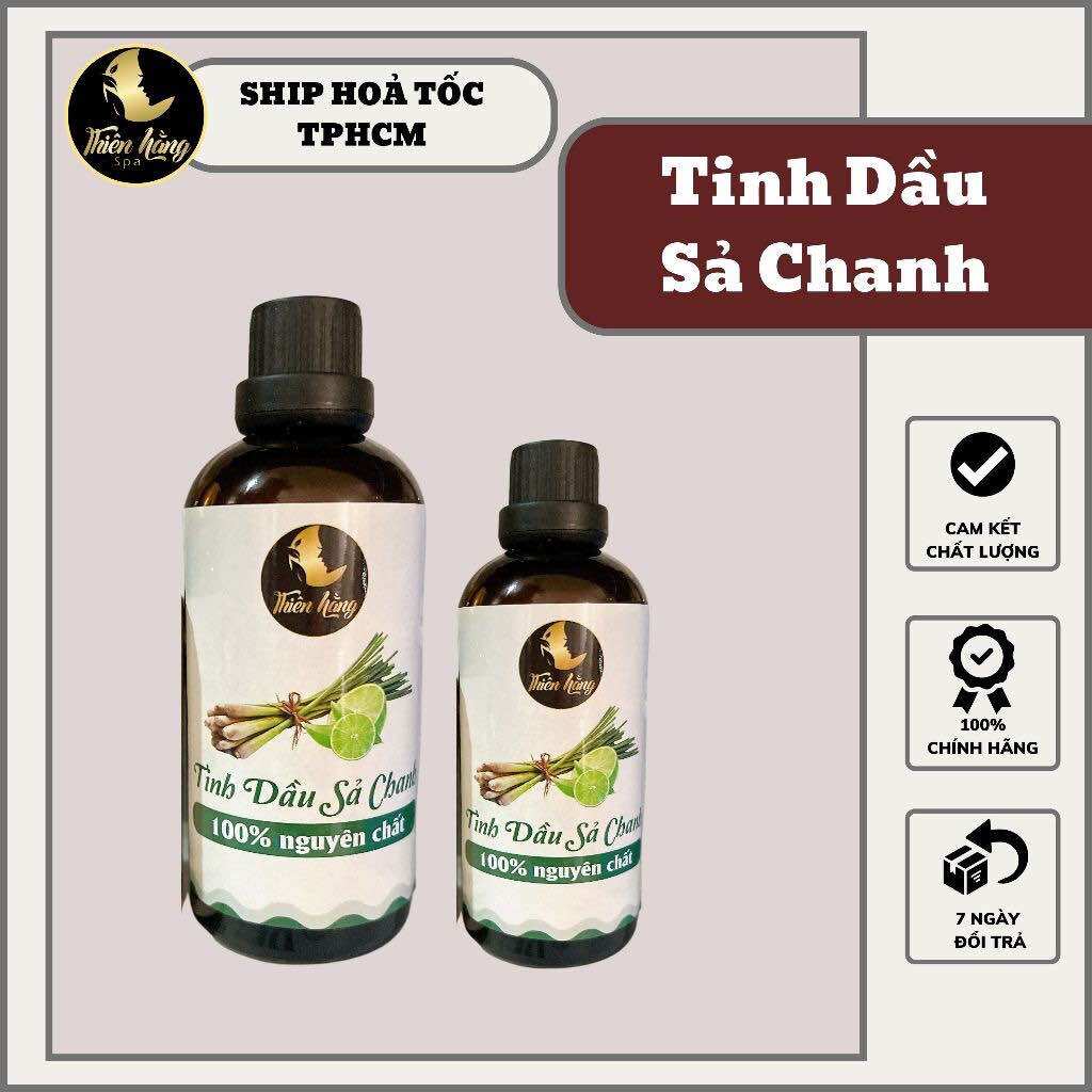 Tinh dầu sả chanh nguyên chất dùng trong spa giúp thơm phòng, thư giãn và đuổi muỗi 100ml