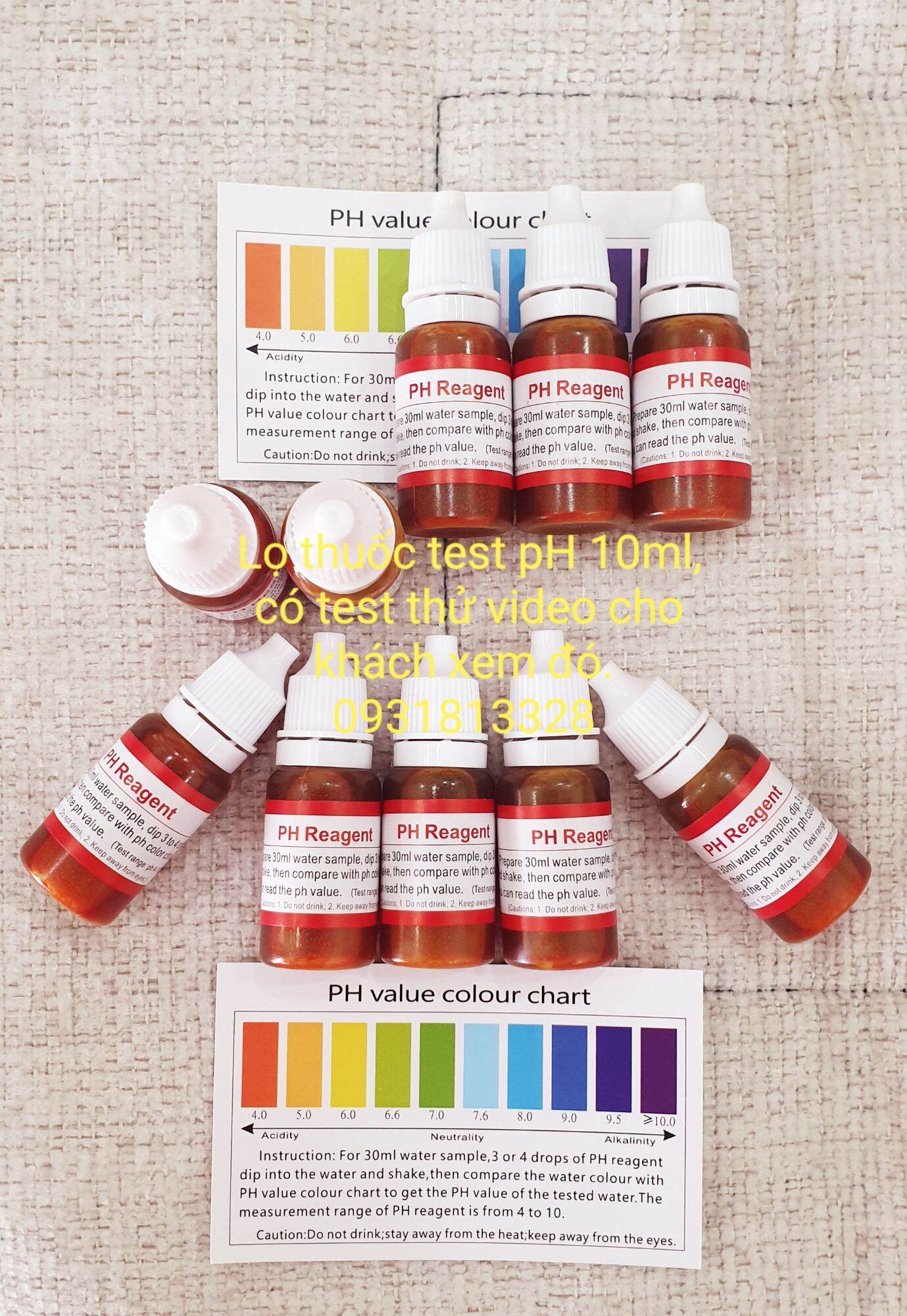 Dung dịch dùng test pH của nước