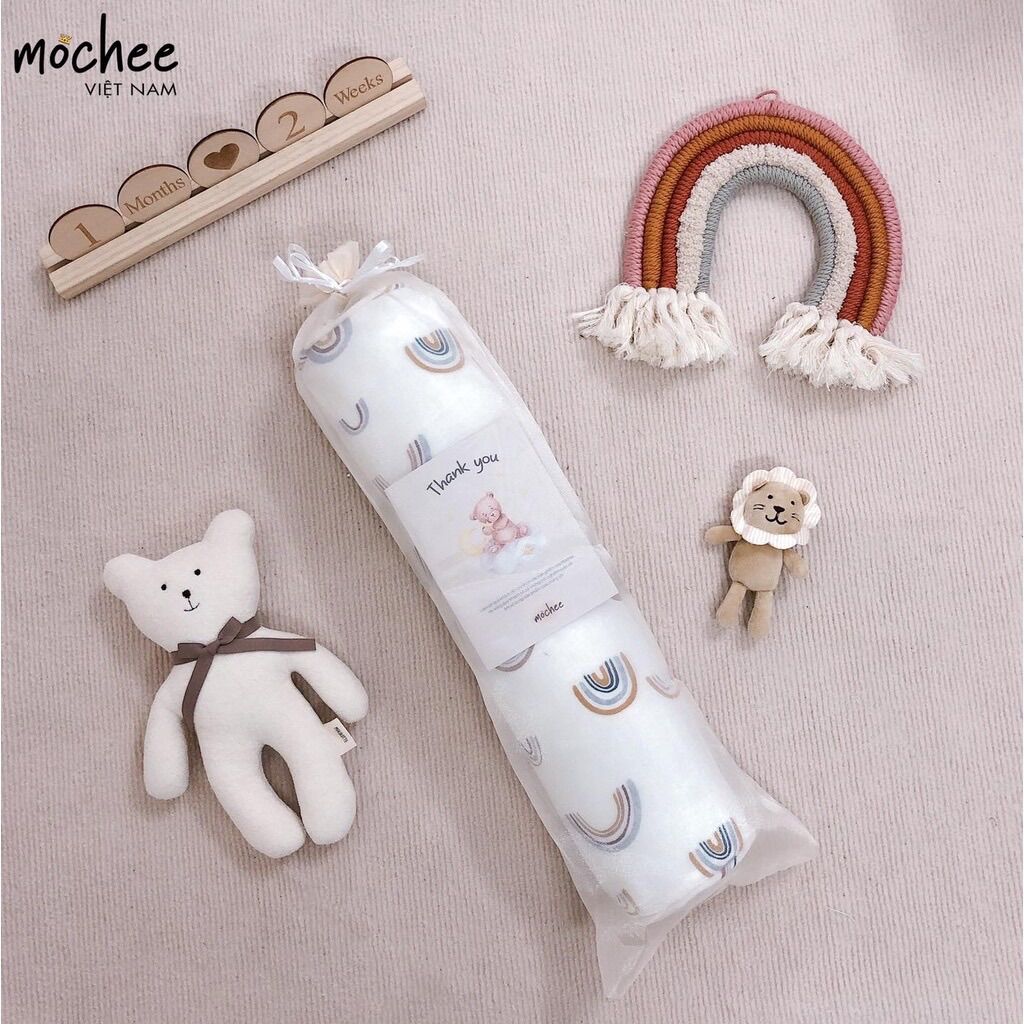 Gối Ôm Muslin Mochee Cho Bé  15x50cm