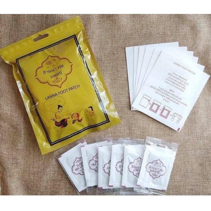 BỊCH 10 MIẾNG DÁN THẢI ĐỘC CHÂN LANNA