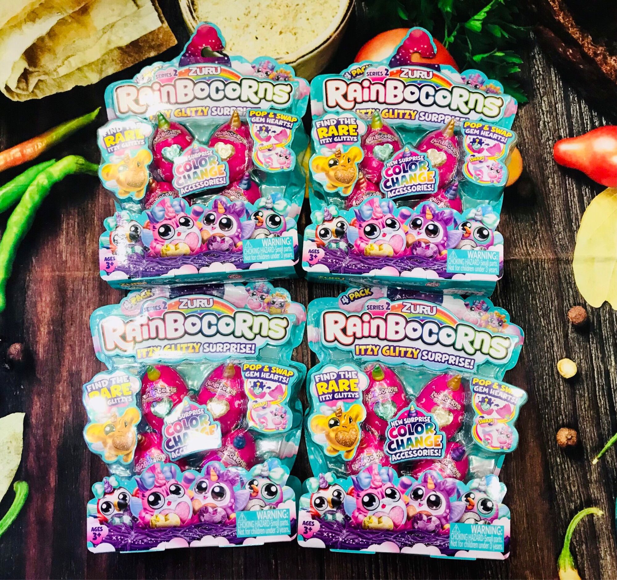 Trứng mini Rainbocorns đổi màu hàng Usa
