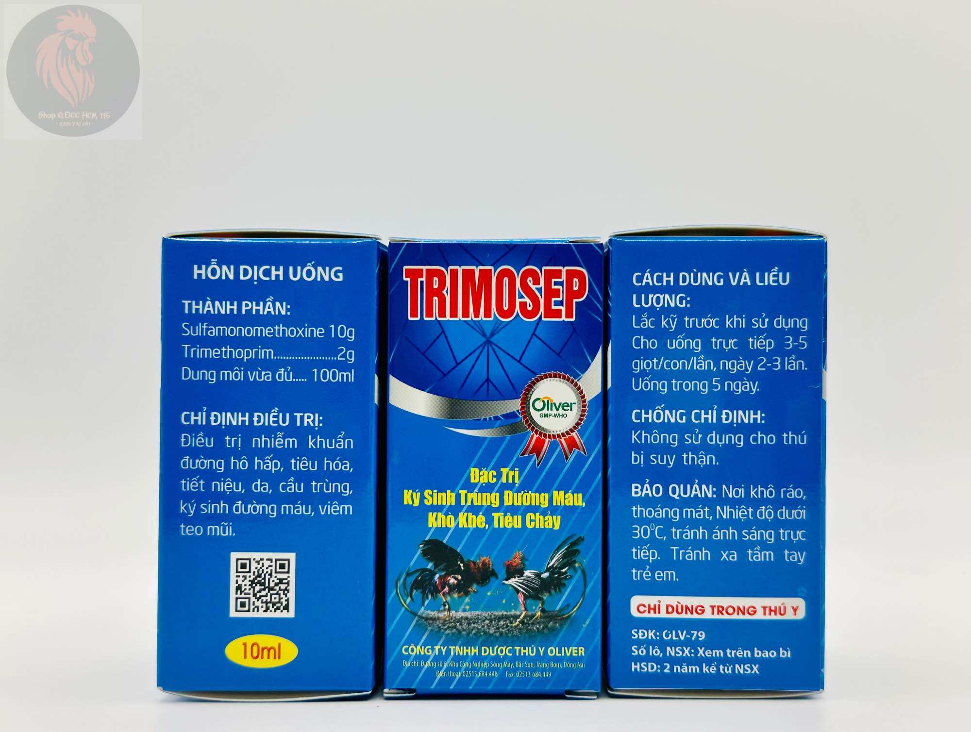 Thuố.C Tr.i KST Đường Máu 10ml ( TRIMOSEP ).