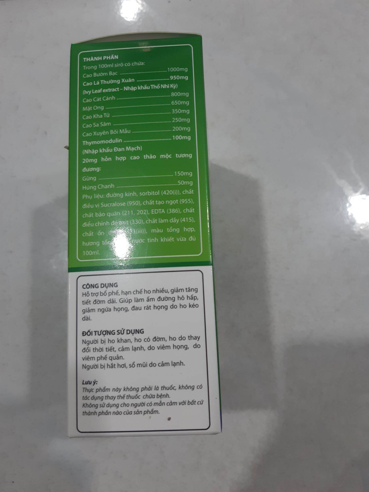 SIRO HO,BỔ PHỔI _ BẢO PHẾ NHI