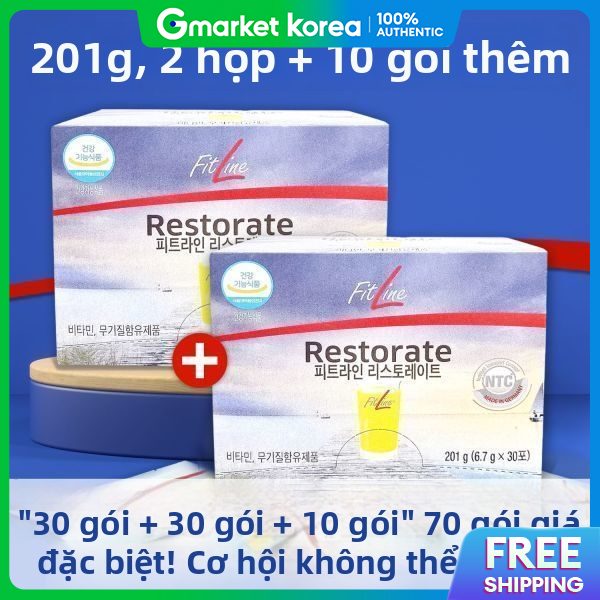 FitLine | Sparkling German Pm Juice Restorate 70-Pack (30 + 30 + 10 Pouches)