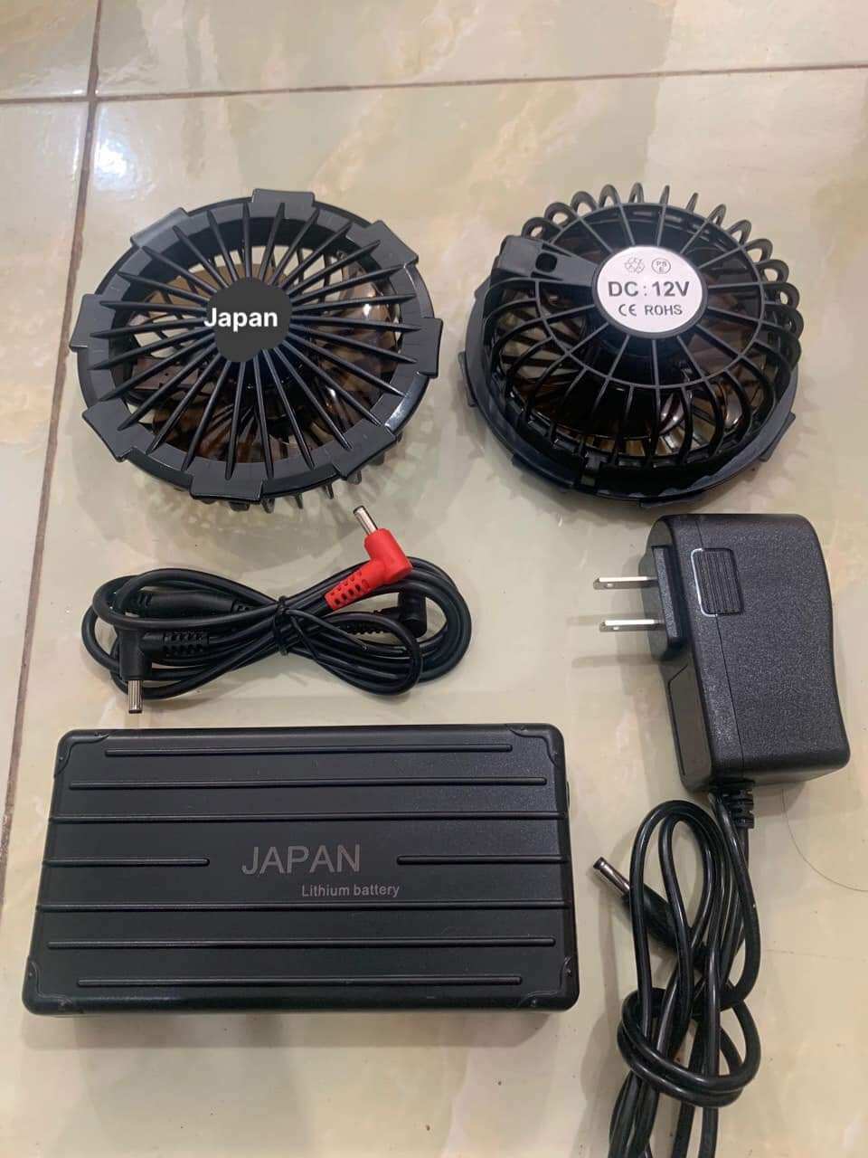 Xả Giá Sốc Bộ Pin Quạt Áo Điều Hòa Nhật Bản 30.000 mAh Quạt 12V Chính Hãng Bảo Hành 1 Năm Lỗi 1 Đổi 1