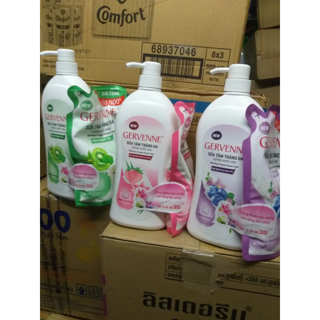 Sữa tắm Gervenne hương nước hoa 900g( tặng 450g)