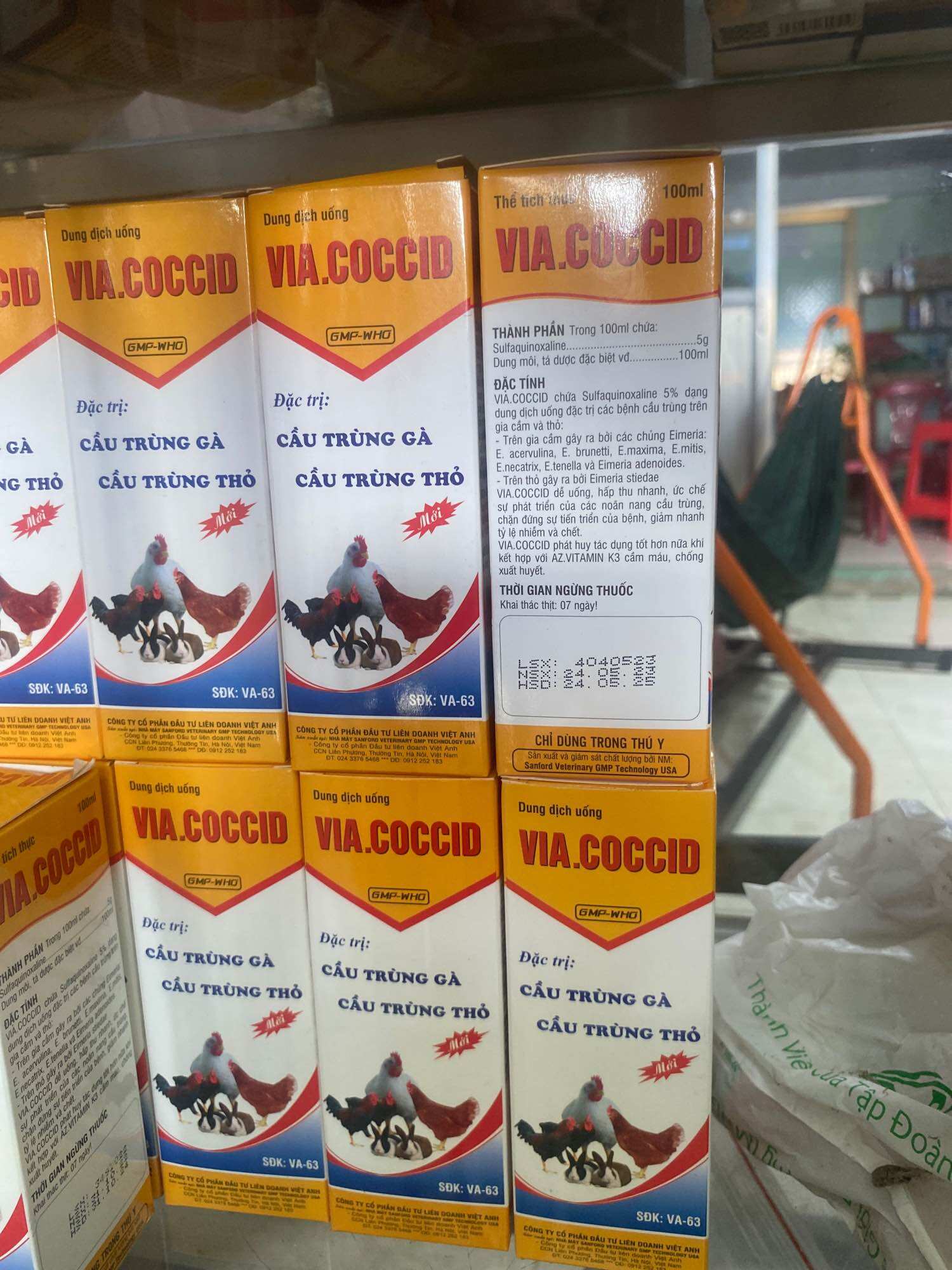 VIA.COCCID (100 ml) cầu trùng gà, cầu trùng thỏ.