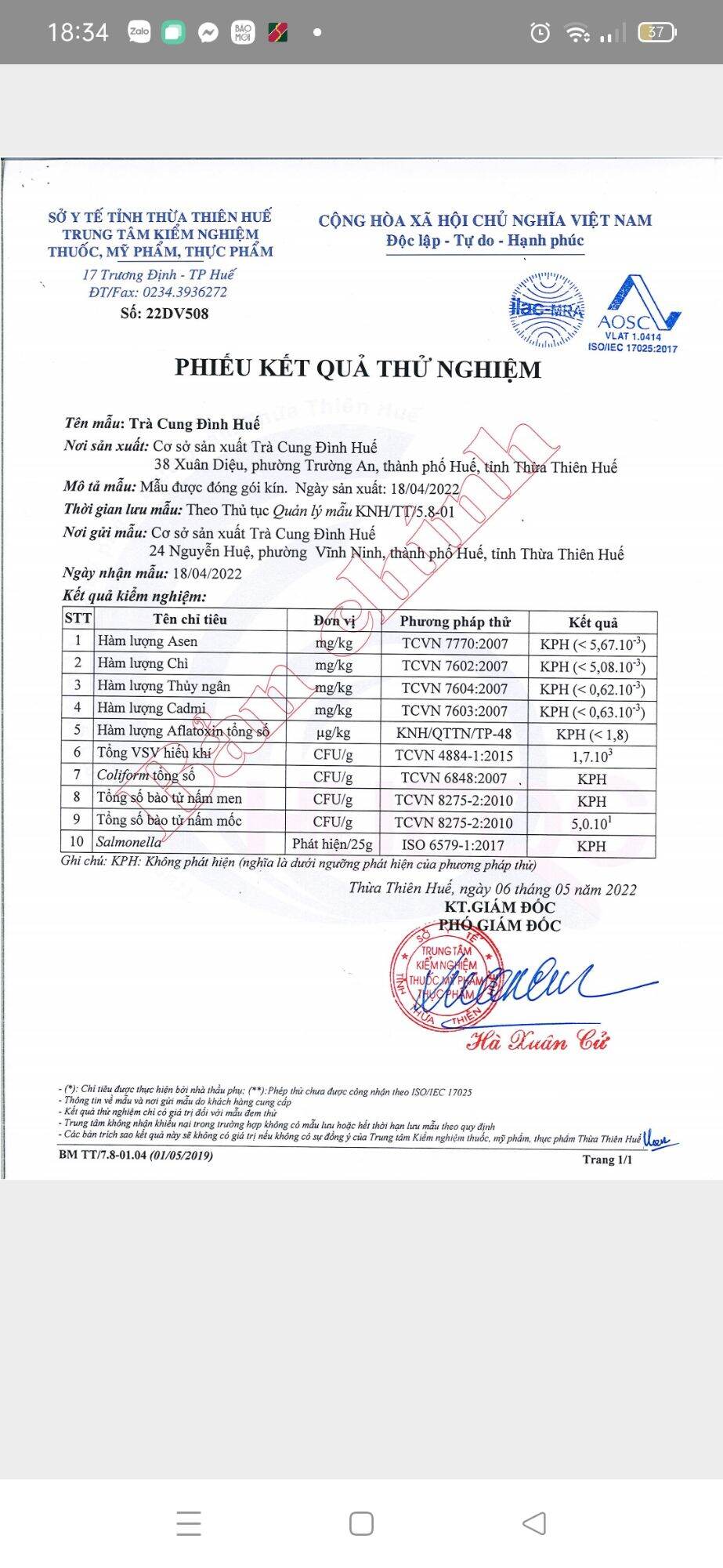 Trà Hoàng Đế G9 của PHƯƠNG DUNG( MÀU ĐỎ)500gr