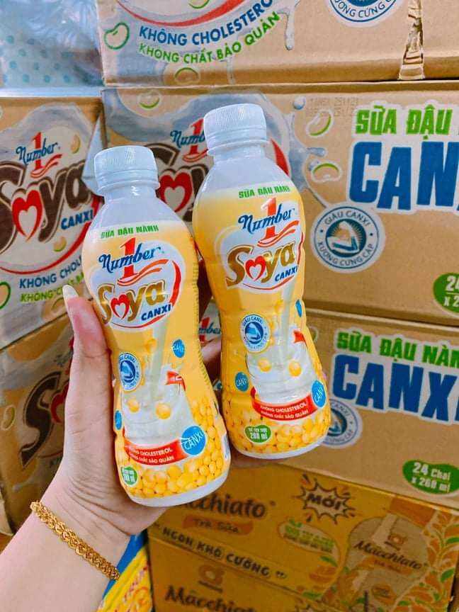1thùng 24 chai sữa đậu nành soya number one 268 ml