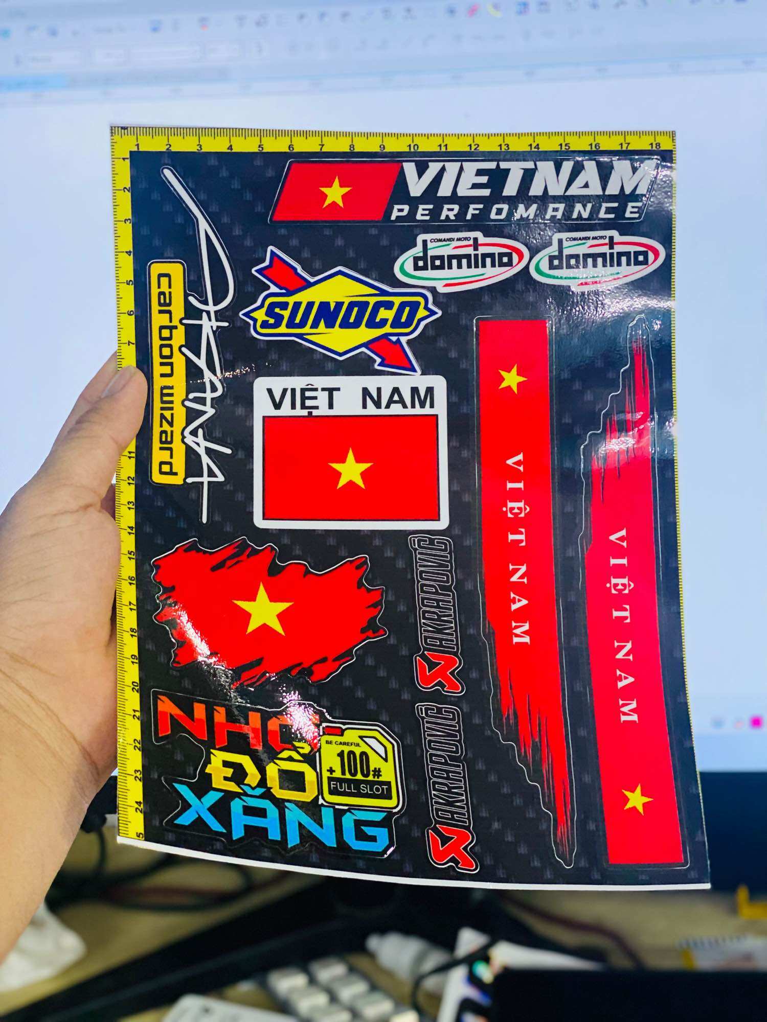 Set tem logo lá cờ việt nam