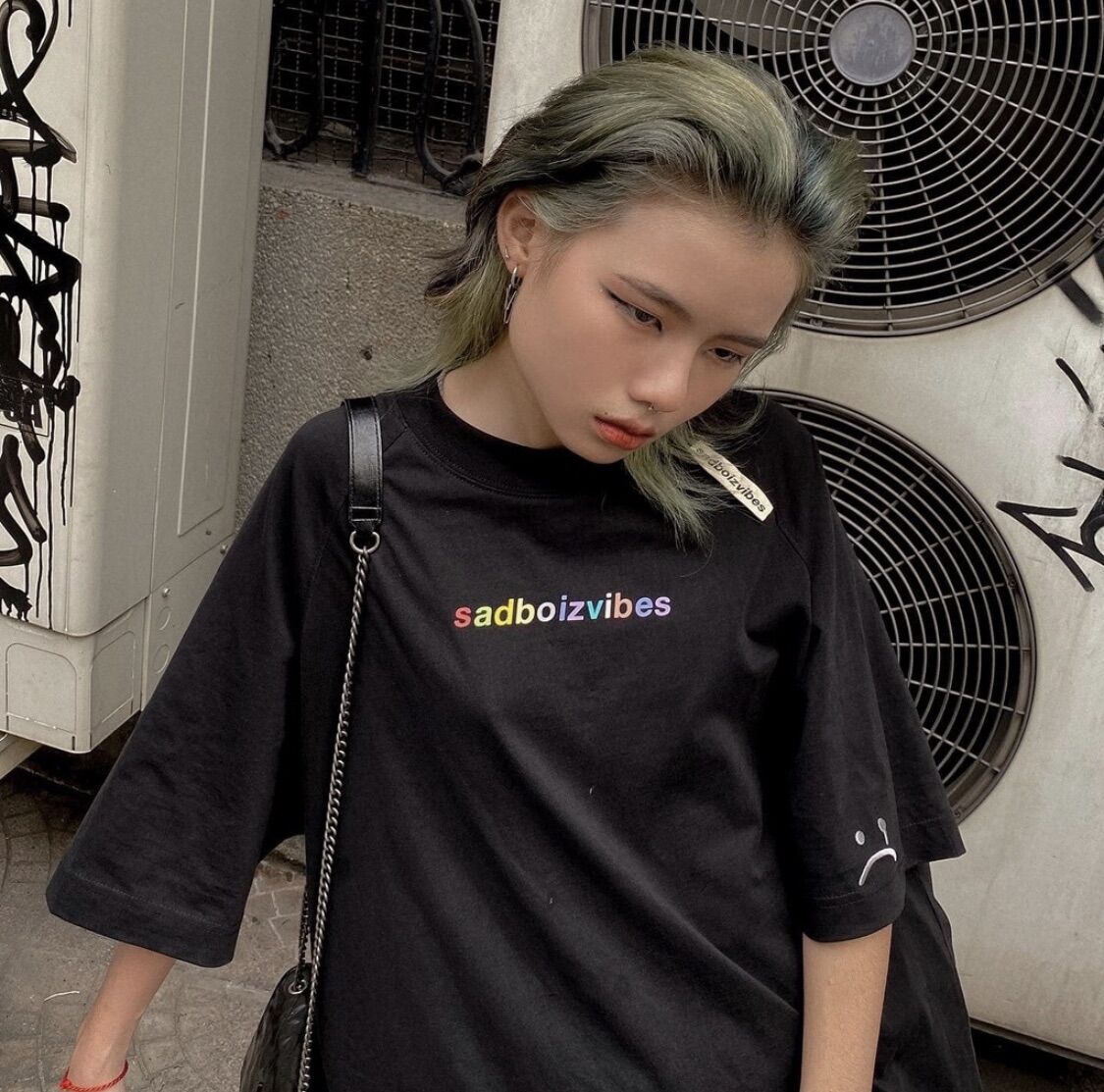 Áo thun sadboizvibes tee 7 màu ful tag logo thêu unisex nam nữ tay lỡ chất cotton 100%