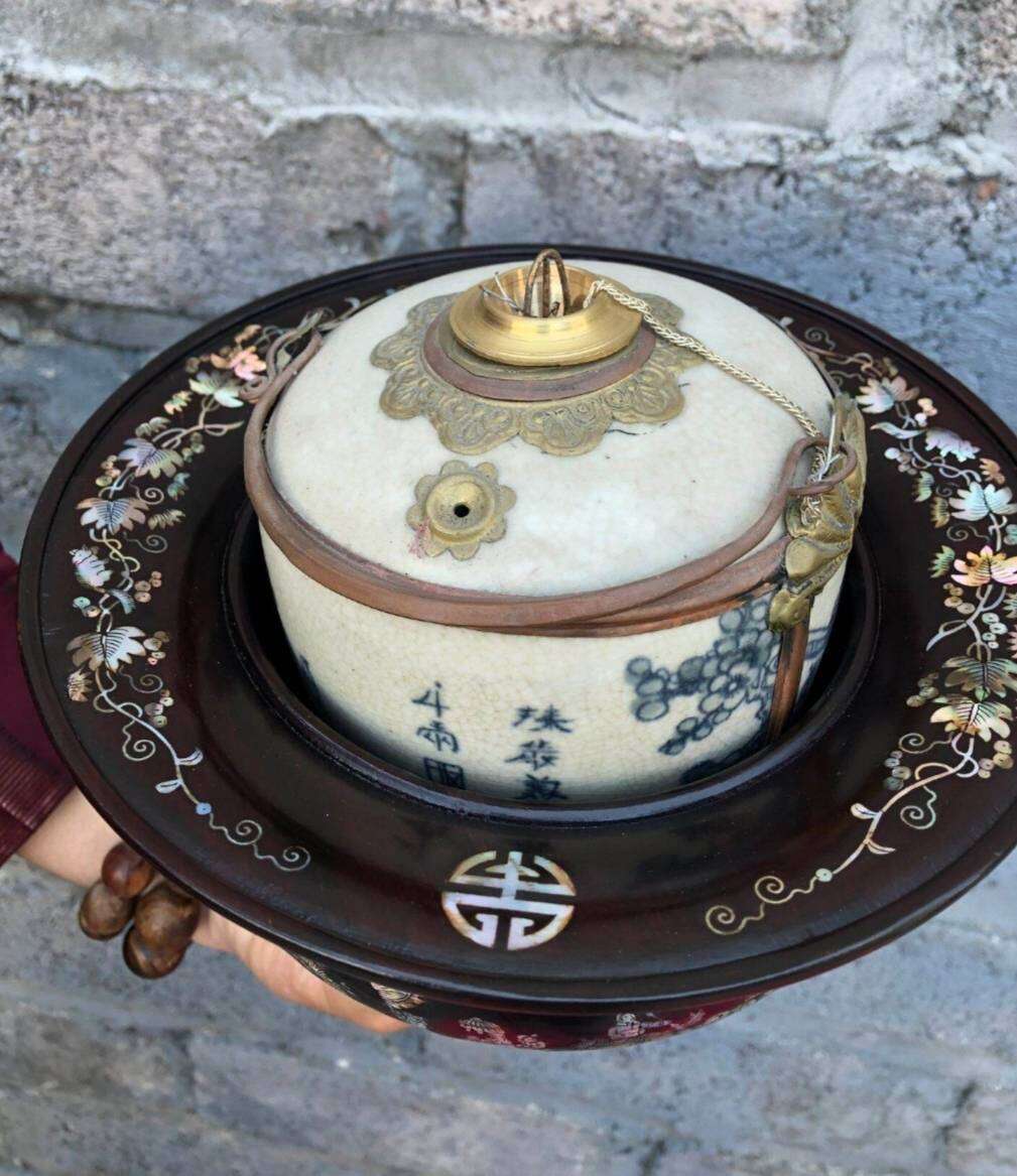 Bát gỗ gụ khảm đẹp