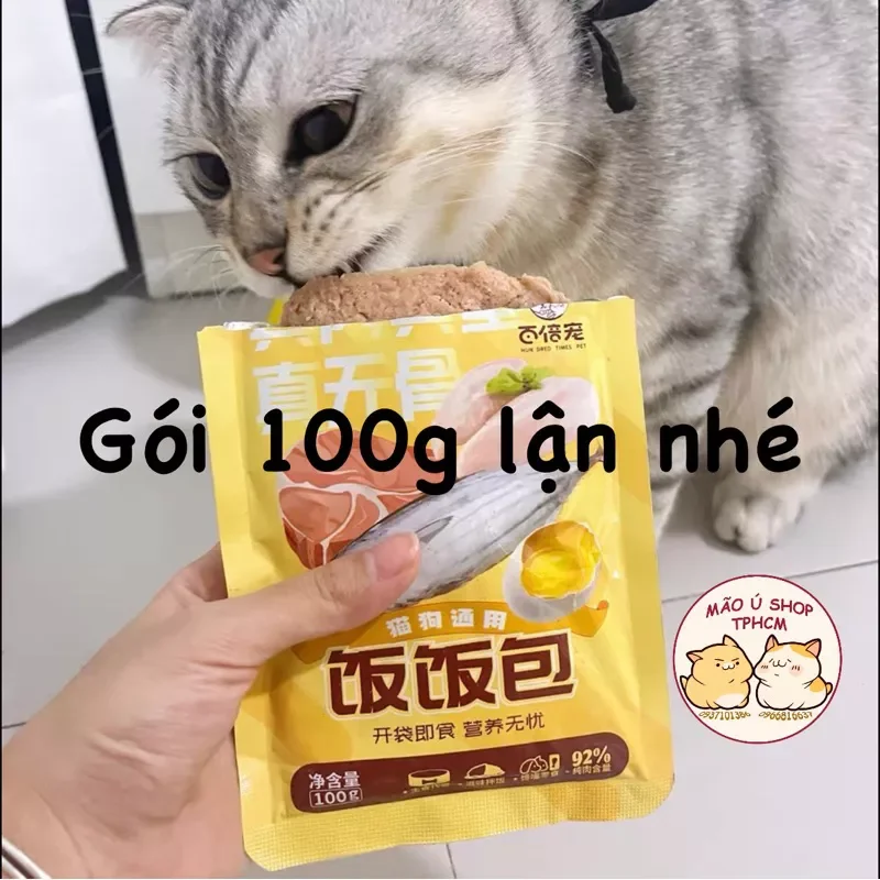 [COMBO 5-20 GÓI 100g] PATE HUNDRED - PATE NỘI ĐỊA TRUNG CHO CẢ CHÓ VÀ MÈO
