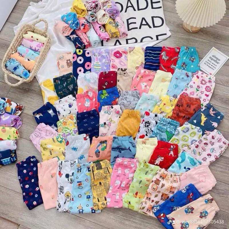 Set 10 quần chục dài cotton cho bé trai và bé gái