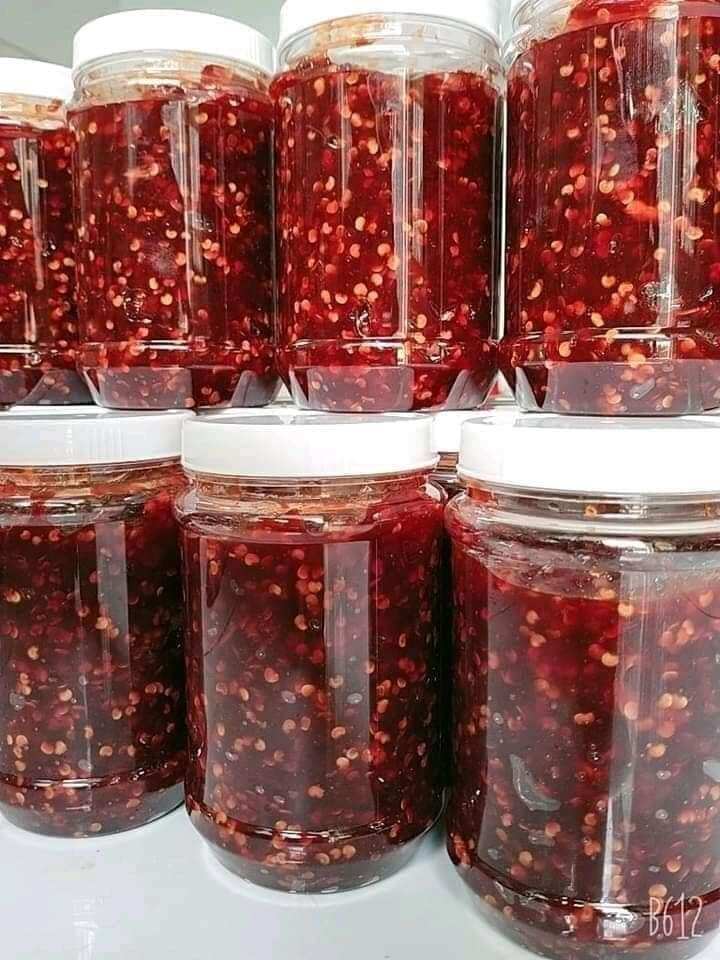 Tương ớt rim nhà làm. hủ 500gr