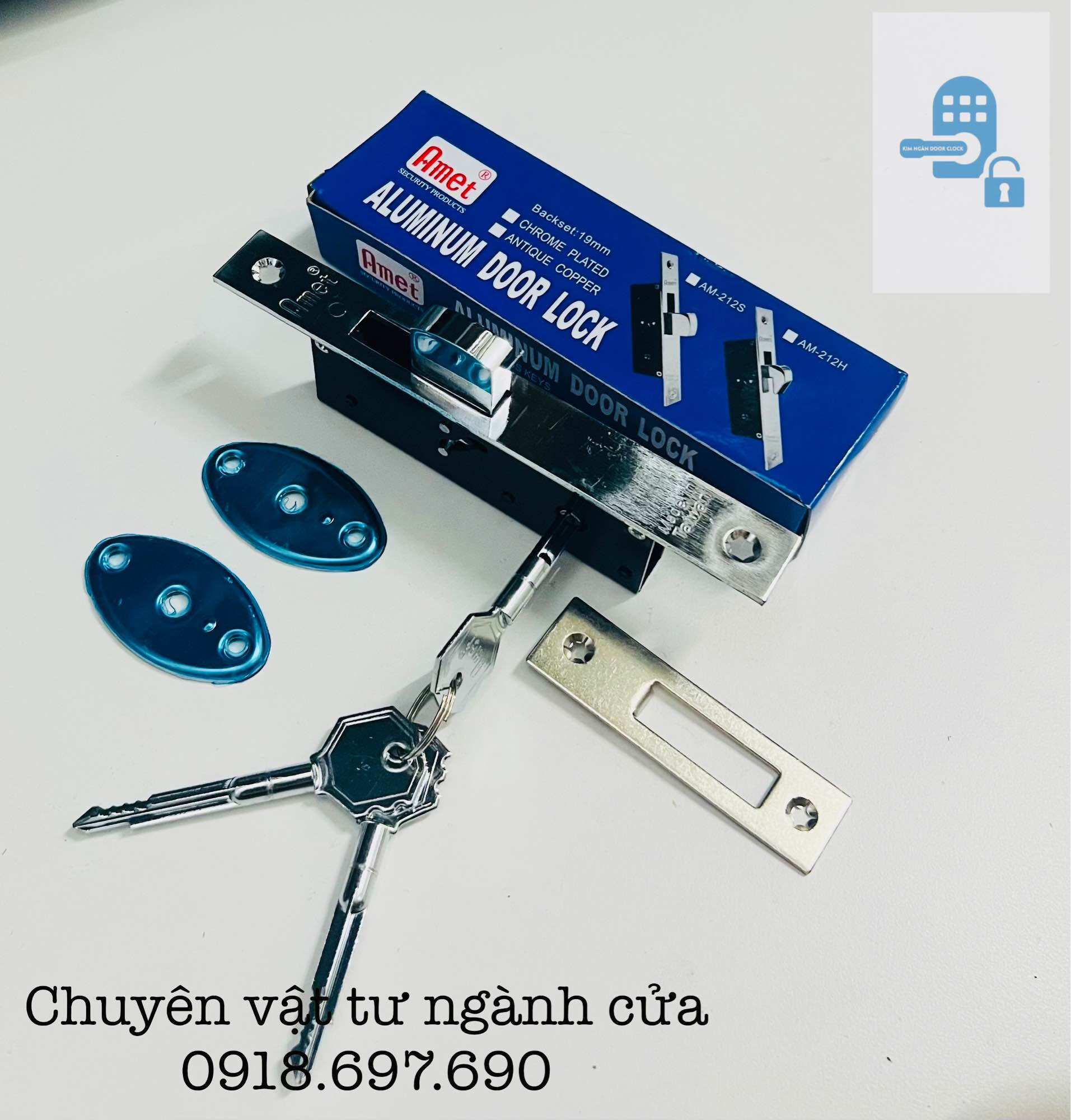 Khoá âm cửa lùa chìa hoả tiễn - khoá âm chìa trái khế