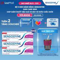 Bộ 3 Kem đánh răng SENSODYNE Gum Care 100g giúp giảm ê buốt và bảo vệ nướu chắc khỏe