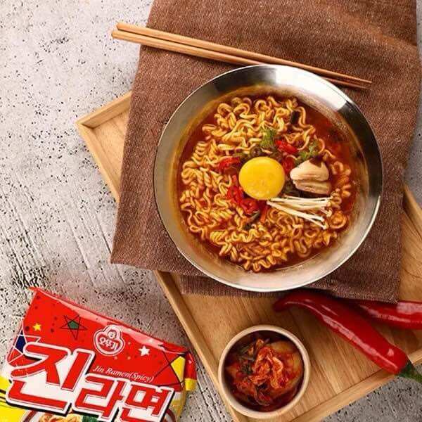Lốc 5 Mì Jin Ramen Ottogi Hàn Quốc Cay