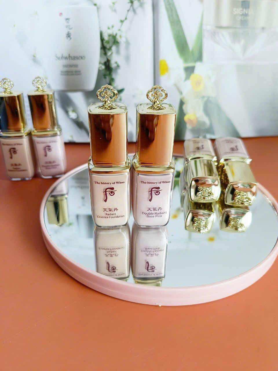 Cặp kem nền kem lót Whoo velvet nền mịn đẹp 2x8ml