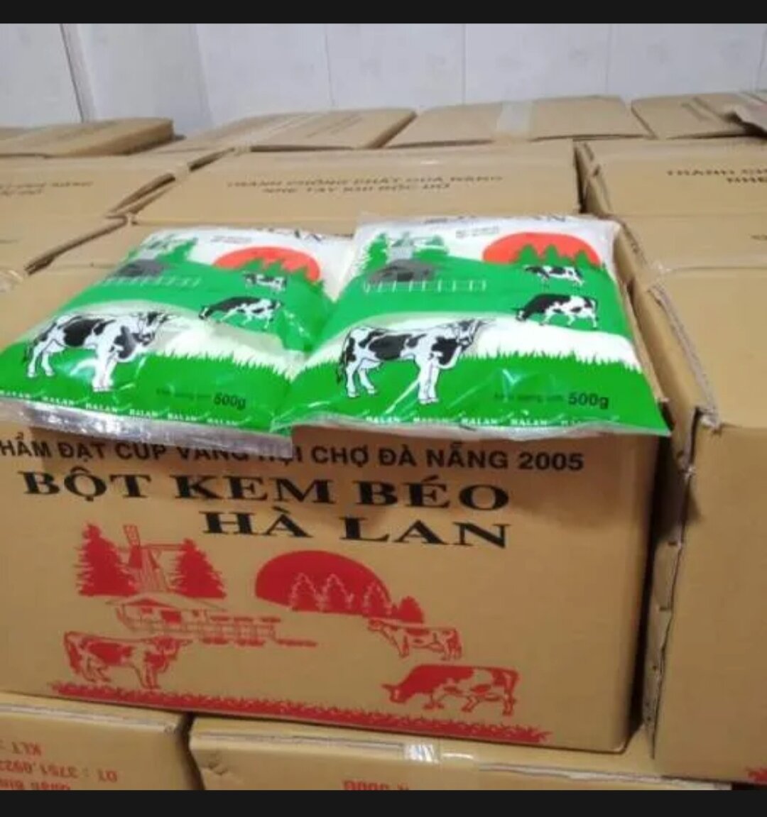 2 gói sữa bột kem béo Hà Lan 1kg , nguyên liệu làm bánh , trà sữa trân châu , chè thái , sữa tươi đường đen , kem