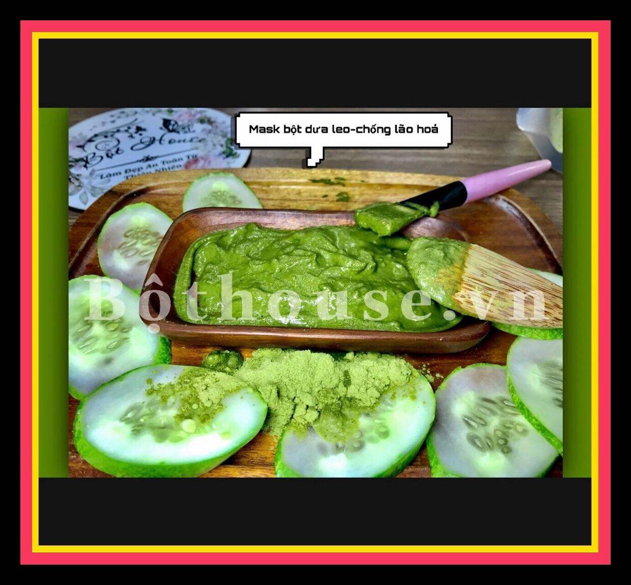 100gam BỘT DƯA LEO HANDMADE NHÀ BỘT-CẤP ẨM DƯỠNG DA SIÊU TRẮNG.