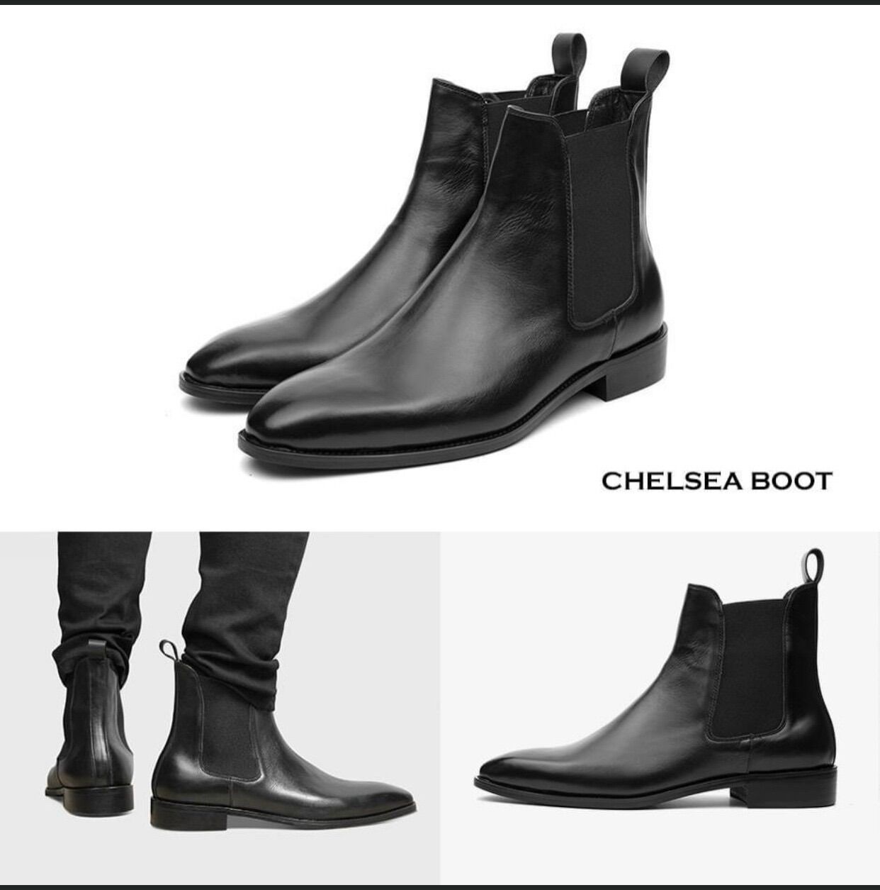 Chelsea boot 2022 HandMade Shoes giấy thủ công cao cấp full size đặc biệt smallsize - bigsize ( 34-50) Da bò ý nhập khẩu !