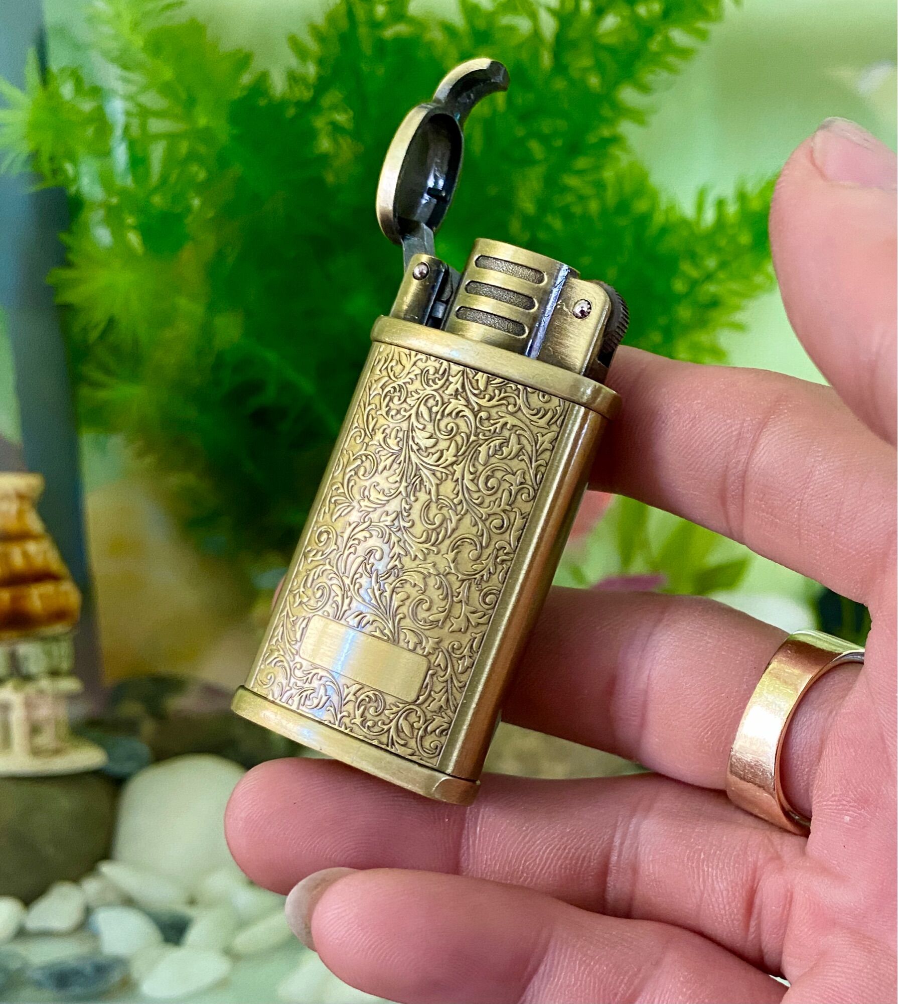 [HCM]Bật Lửa Khò Hoa Văn Vintage