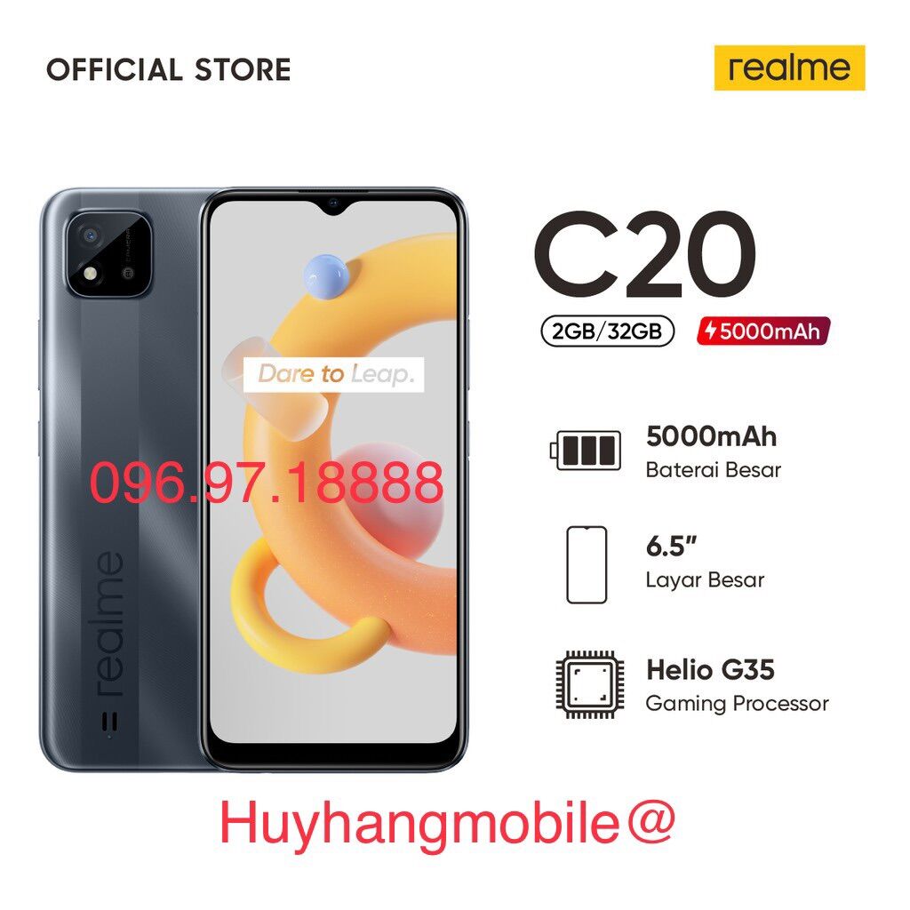 Điện thoại realme c20 . hàng chính hãng, like new đẹp 90%.