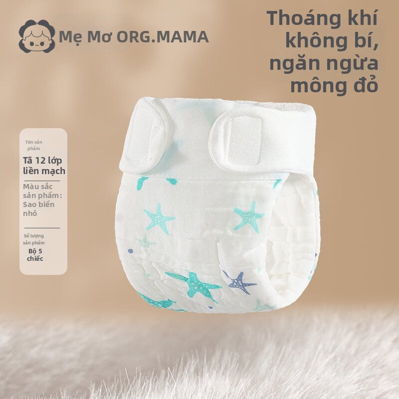 org.mama | Tã Vải Dùng Lại Chống Thấm Bông Cho Trẻ Sơ Sinh