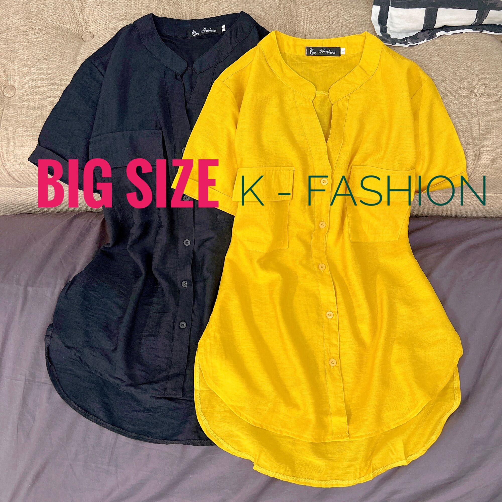 Áo sơ mi nữ - cotton thái vtn - big size - đủ size