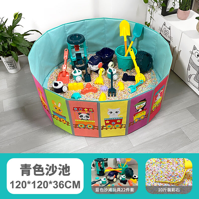Xẻng trẻ em đồ chơi bãi biển bộ bể cát bể cát cỡ lớn dùng chơi đá màu trong nhà đào cát chơi cát cho bé
