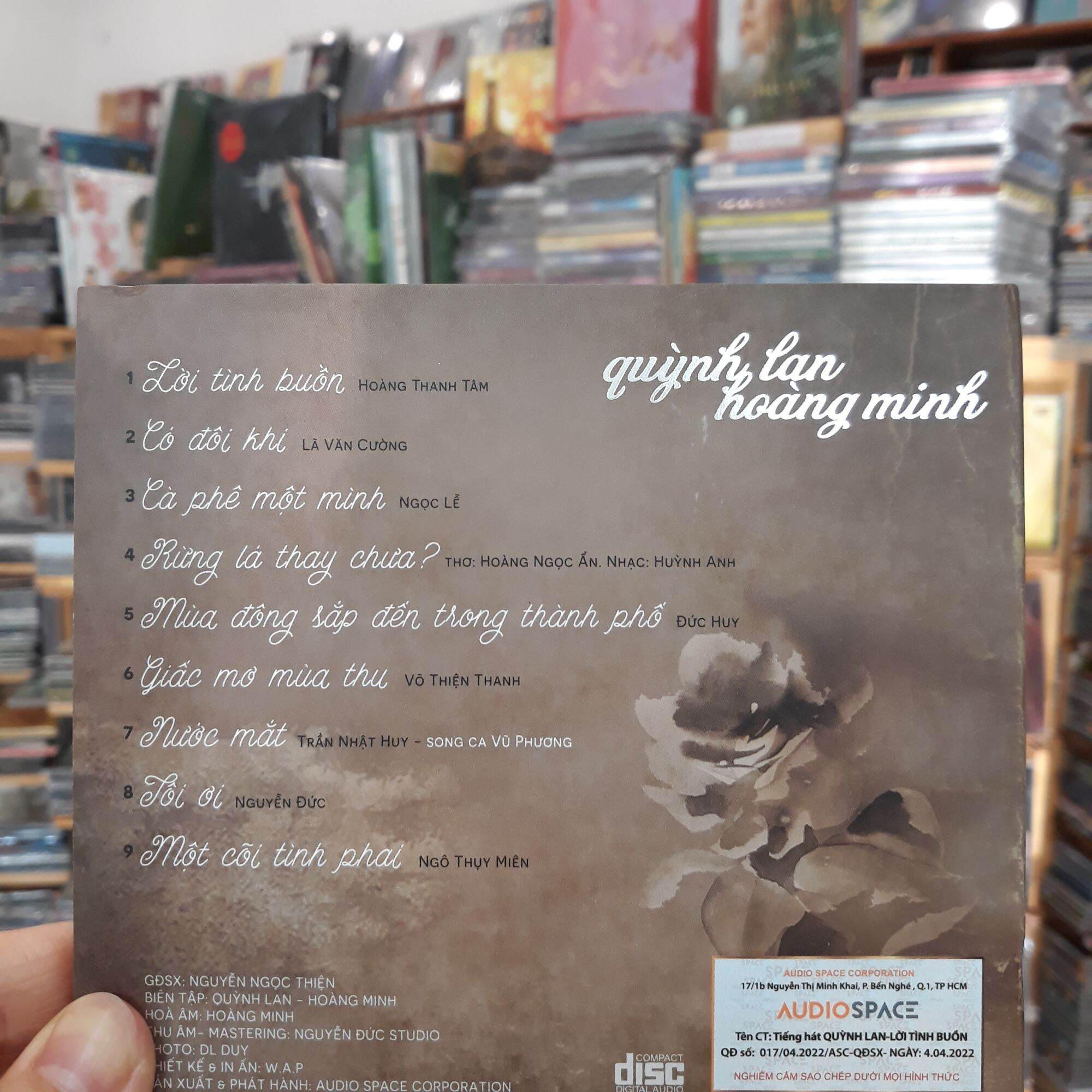 cd Quỳnh Lan -  Hoàng Minh , Lời tình buồn